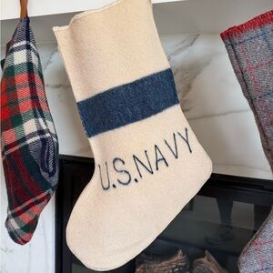 U.S. Navy Wool Stocking. Vintage, one of a kind.